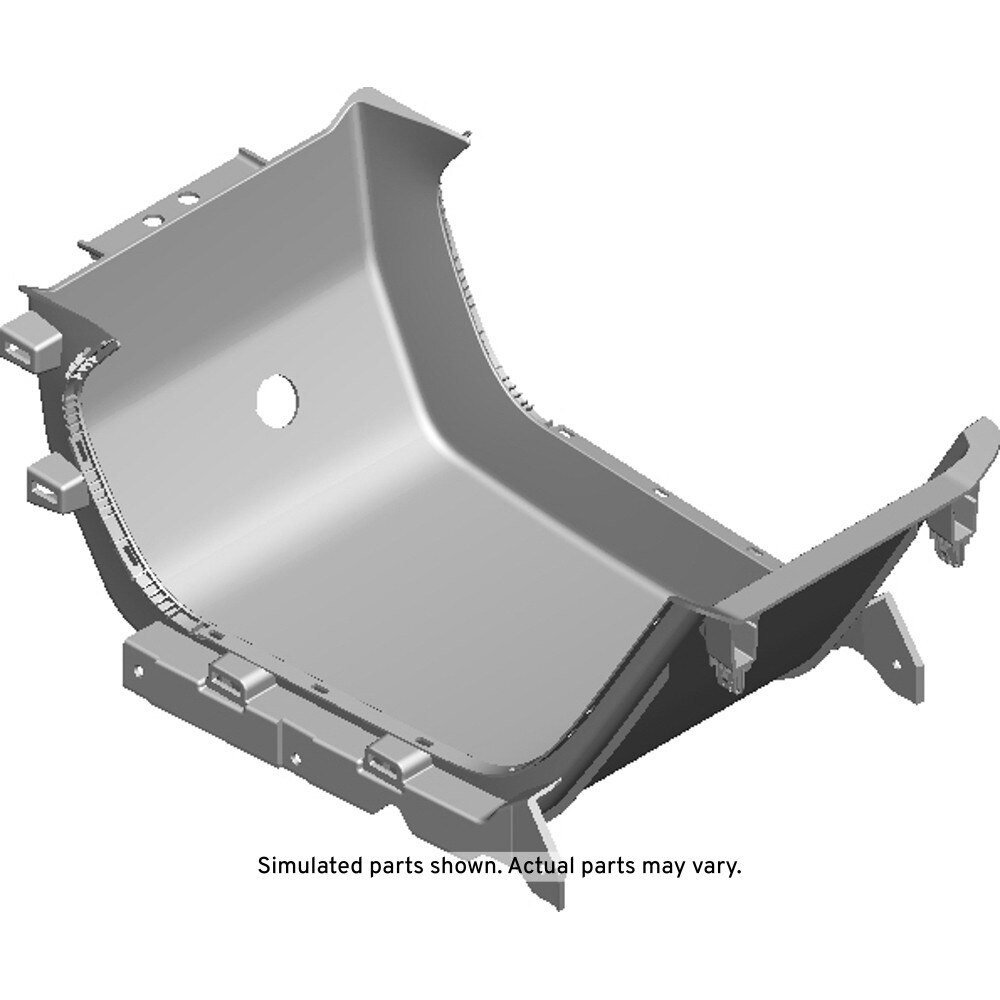 GM Genuine Parts Backen Black Front Floor Console Stowage Tray