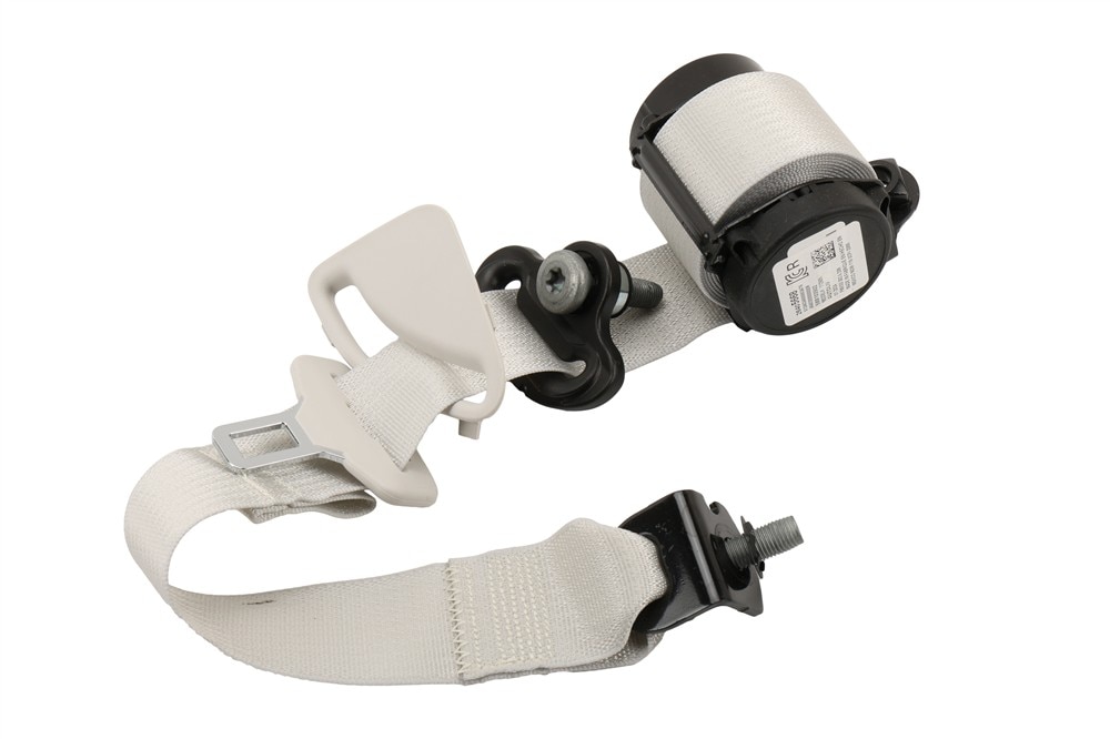 GM Genuine Parts Sheer Gray 3rd Row Passenger Side Seat Belt Retractor