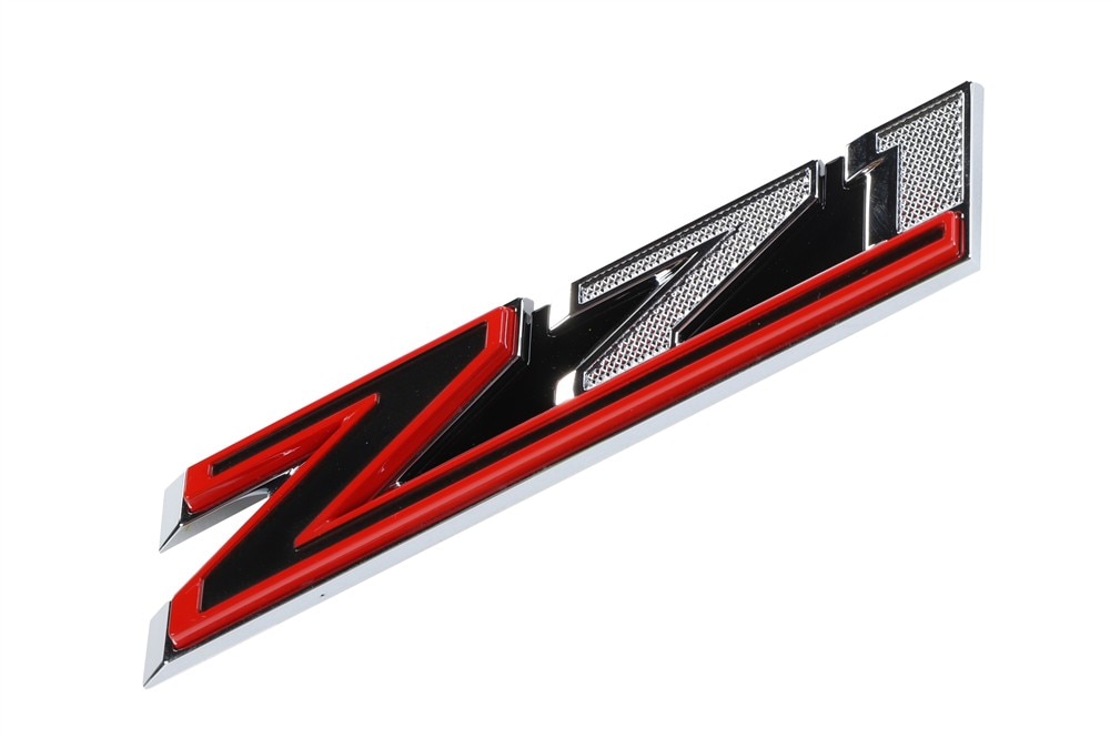 GM Genuine Parts Red Front Grille Name Plate
