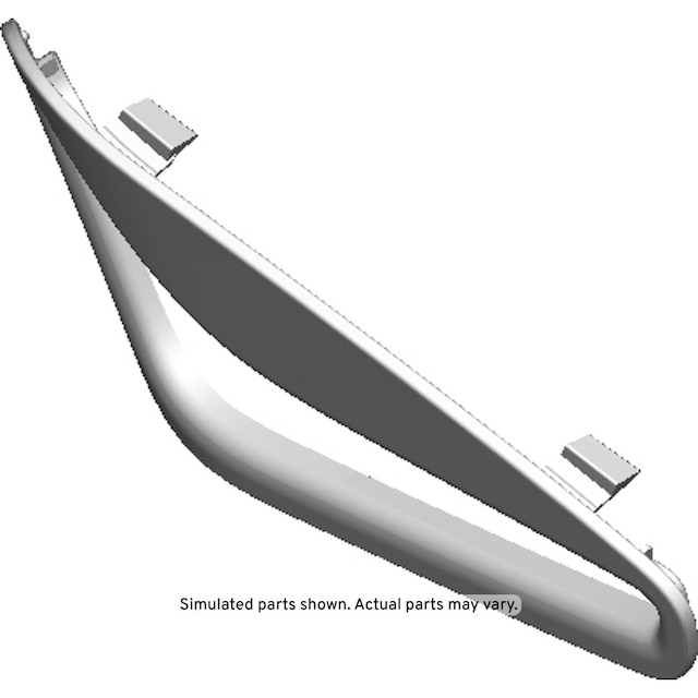GM Genuine Parts Sheer Gray Rear Passenger Side Seat Belt Opening Cover