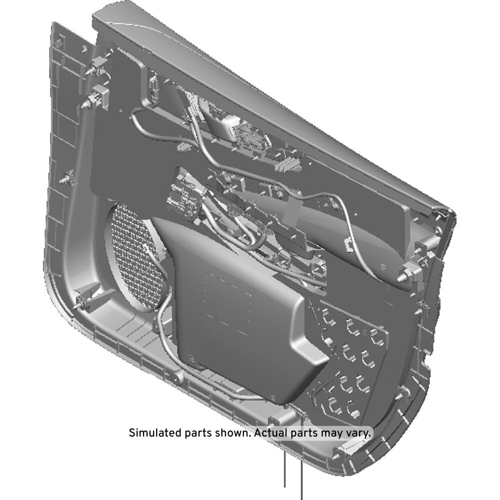 GM Genuine Parts Sky Cool Gray Front Driver Side Door Trim