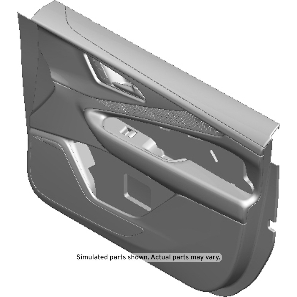 GM Genuine Parts Sky Cool Gray Front Passenger Side Door Trim