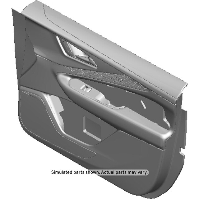 GM Genuine Parts Sky Cool Gray Front Passenger Side Door Trim