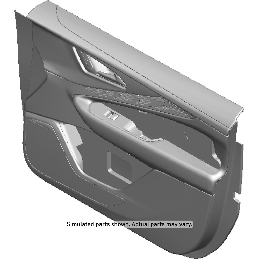 GM Genuine Parts Sky Cool Gray Front Passenger Side Door Trim