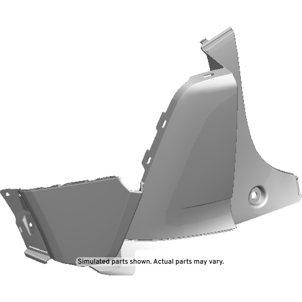 GM Genuine Parts Primed Rear Bumper Driver Side Upper Fascia