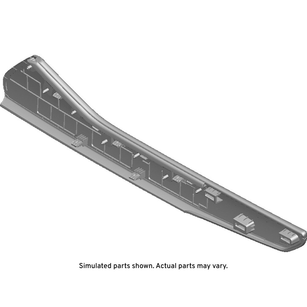 GM Genuine Parts Backen Black Front Floor Console Passenger Side Trim Panel
