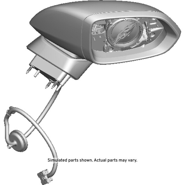 GM Genuine Parts Primed Passenger Side Door Mirror Housing