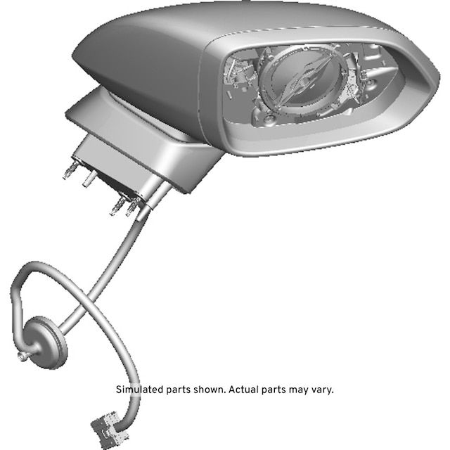 GM Genuine Parts Primed Passenger Side Door Mirror Housing