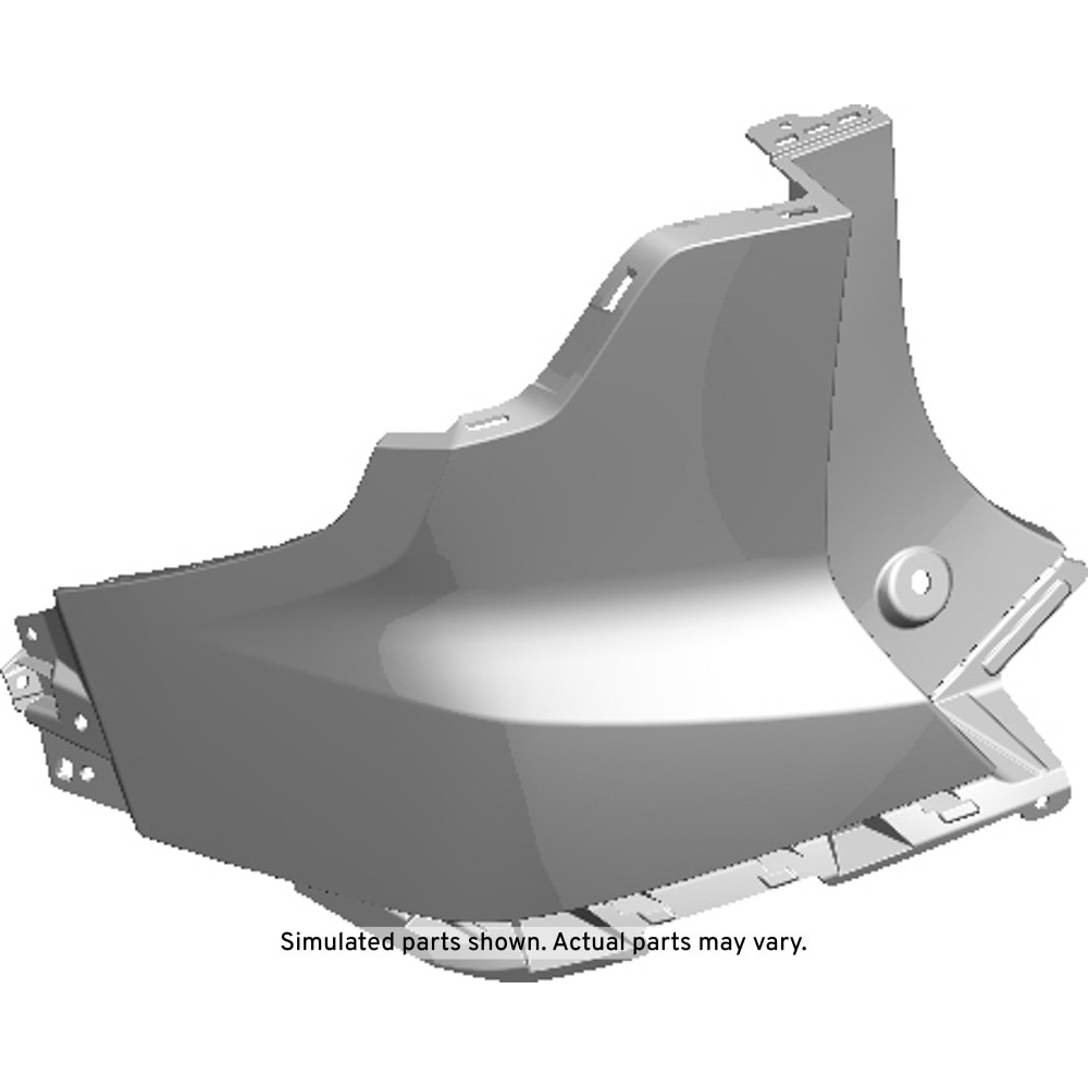GM Genuine Parts Primed Rear Bumper Driver Side Upper Fascia