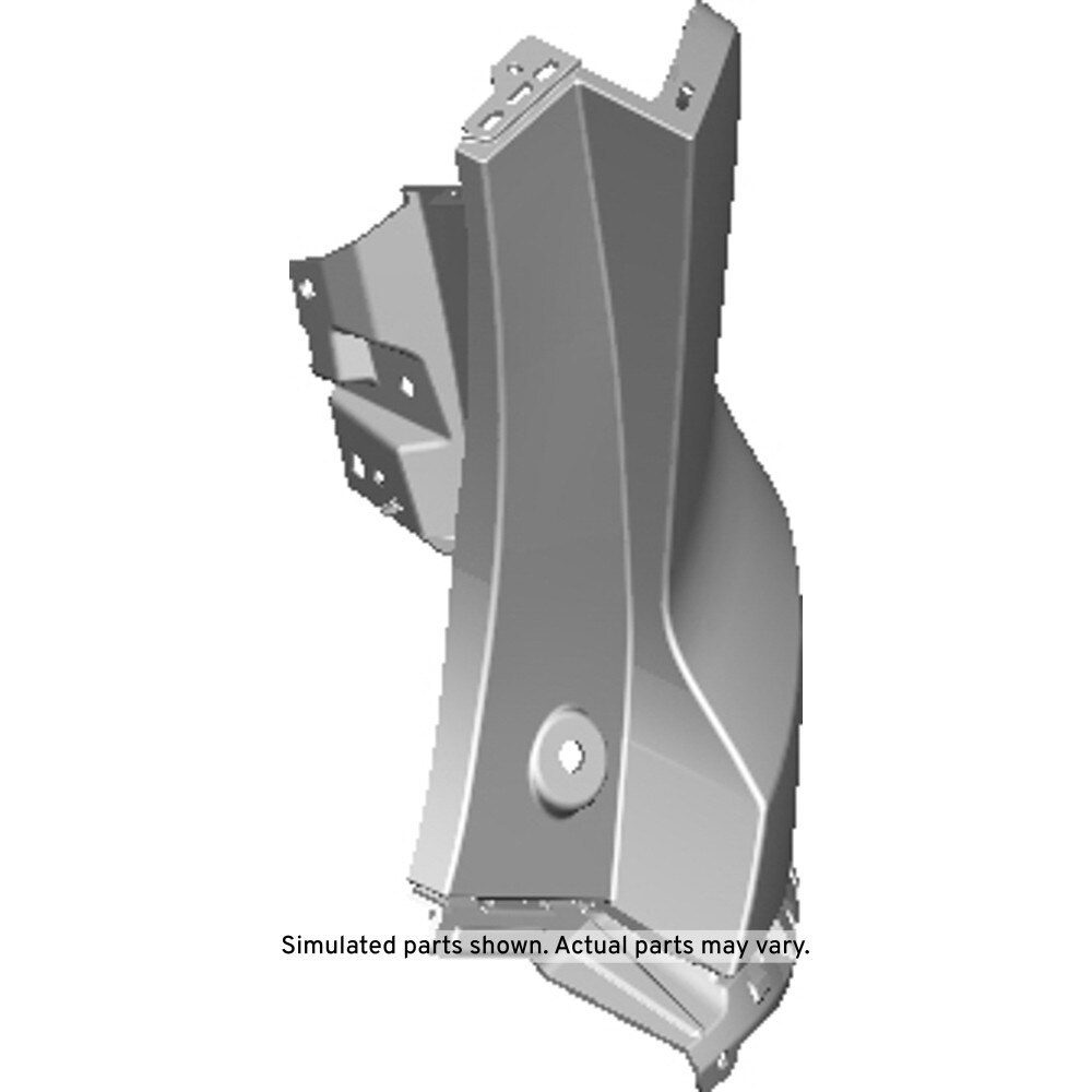 GM Genuine Parts Primed Rear Bumper Passenger Side Upper Fascia