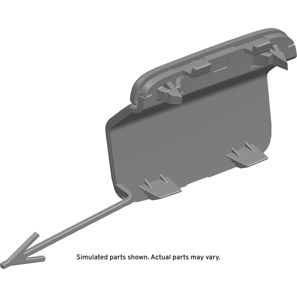 GM Genuine Parts Primed Front Bumper Fascia Tow Eye Access Hole Cover