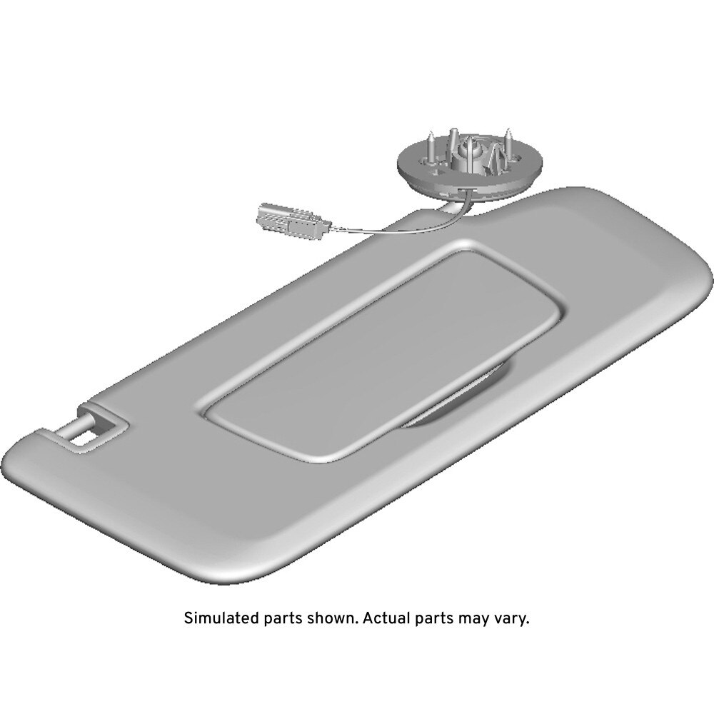 GM Genuine Parts Backen Black Passenger Side Sunshade