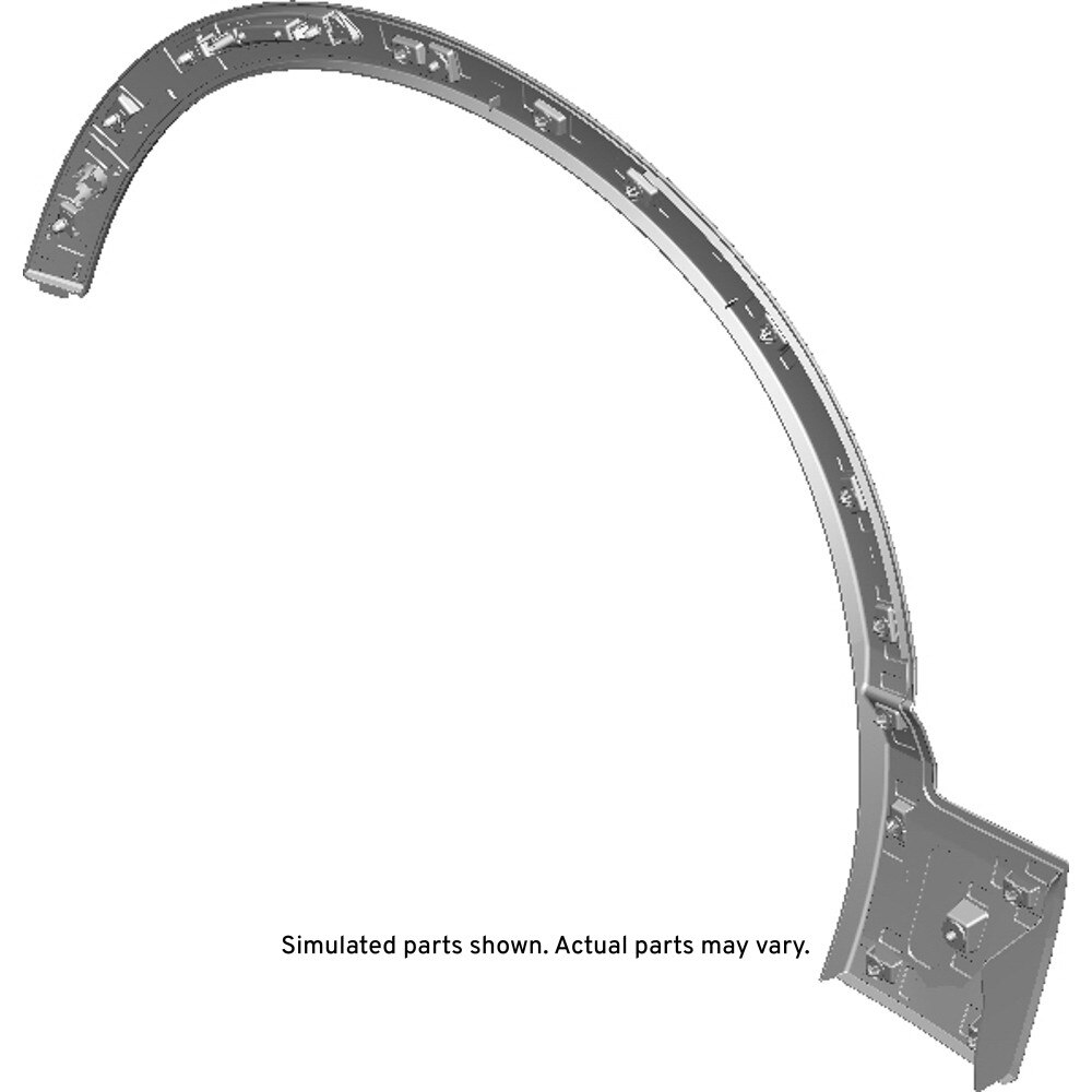 GM Genuine Parts Front Passenger Side Wheel Opening Molding