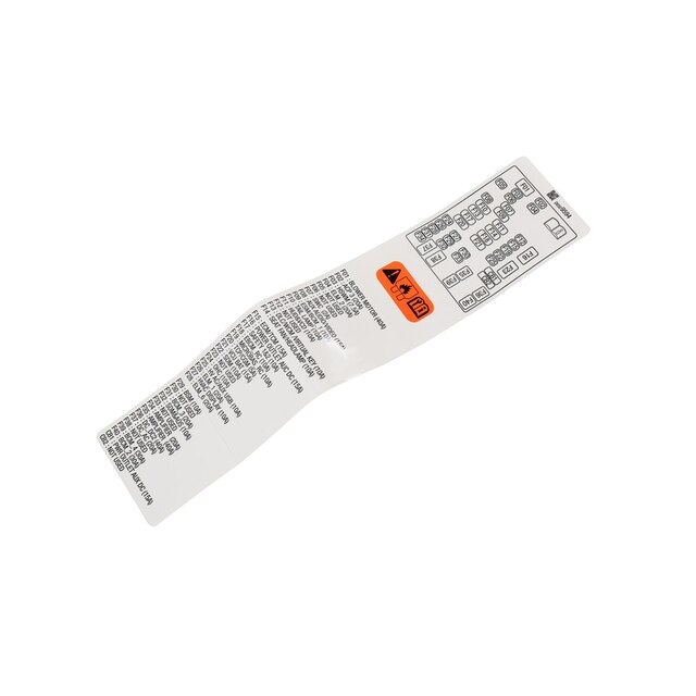 GM Genuine Parts Fuse Box Label