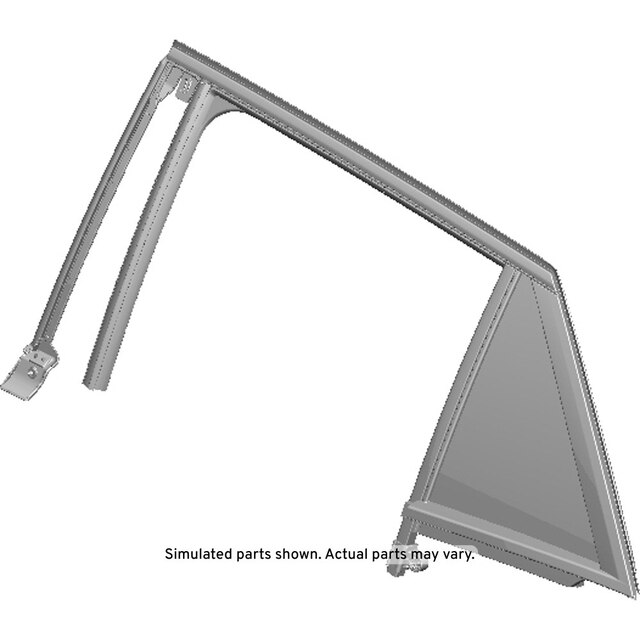 GM Genuine Parts Rear Driver Side Door Window Weatherstrip