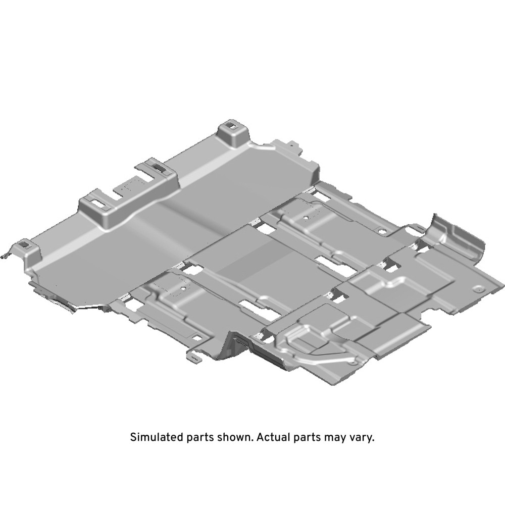 GM Genuine Parts Medium Ash Gray Rear Floor Panel Carpet