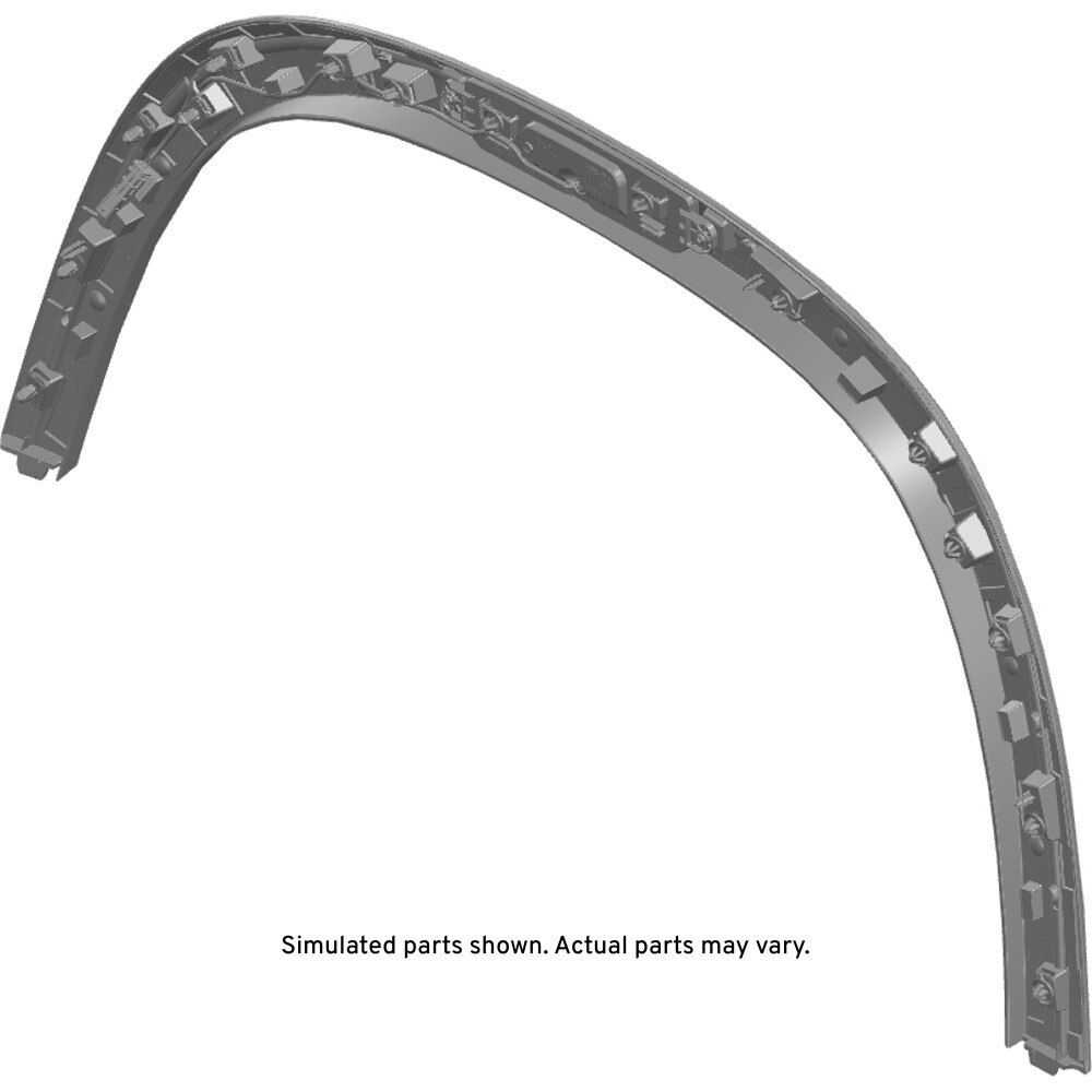 GM Genuine Parts Black Front Passengers Side Wheel Opening Molding