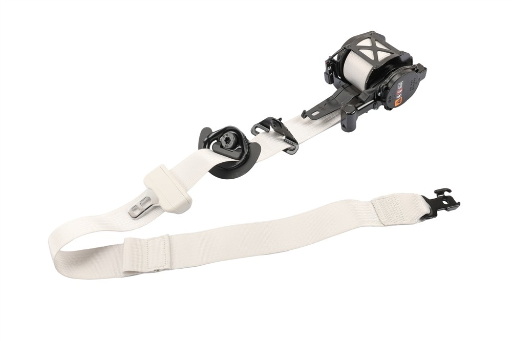 GM Genuine Parts Sheer Gray Front Passenger Side Seat Belt Retractor