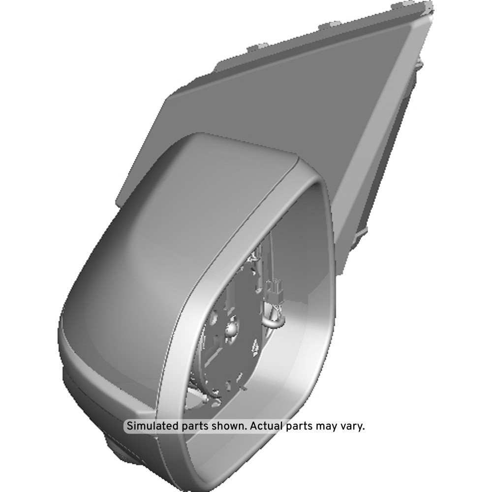 GM Genuine Parts Primed Driver Side Door Mirror Housing