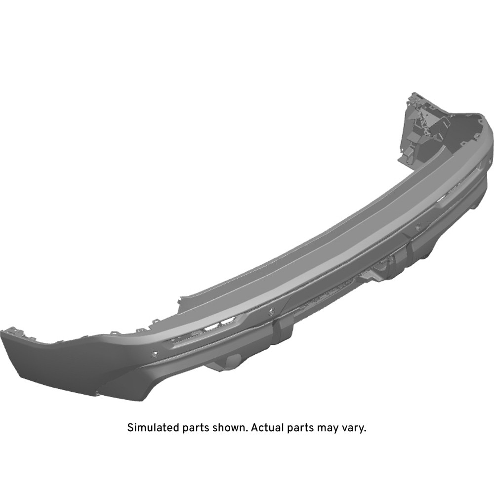 GM Genuine Parts Black Rear Bumper Lower Fascia