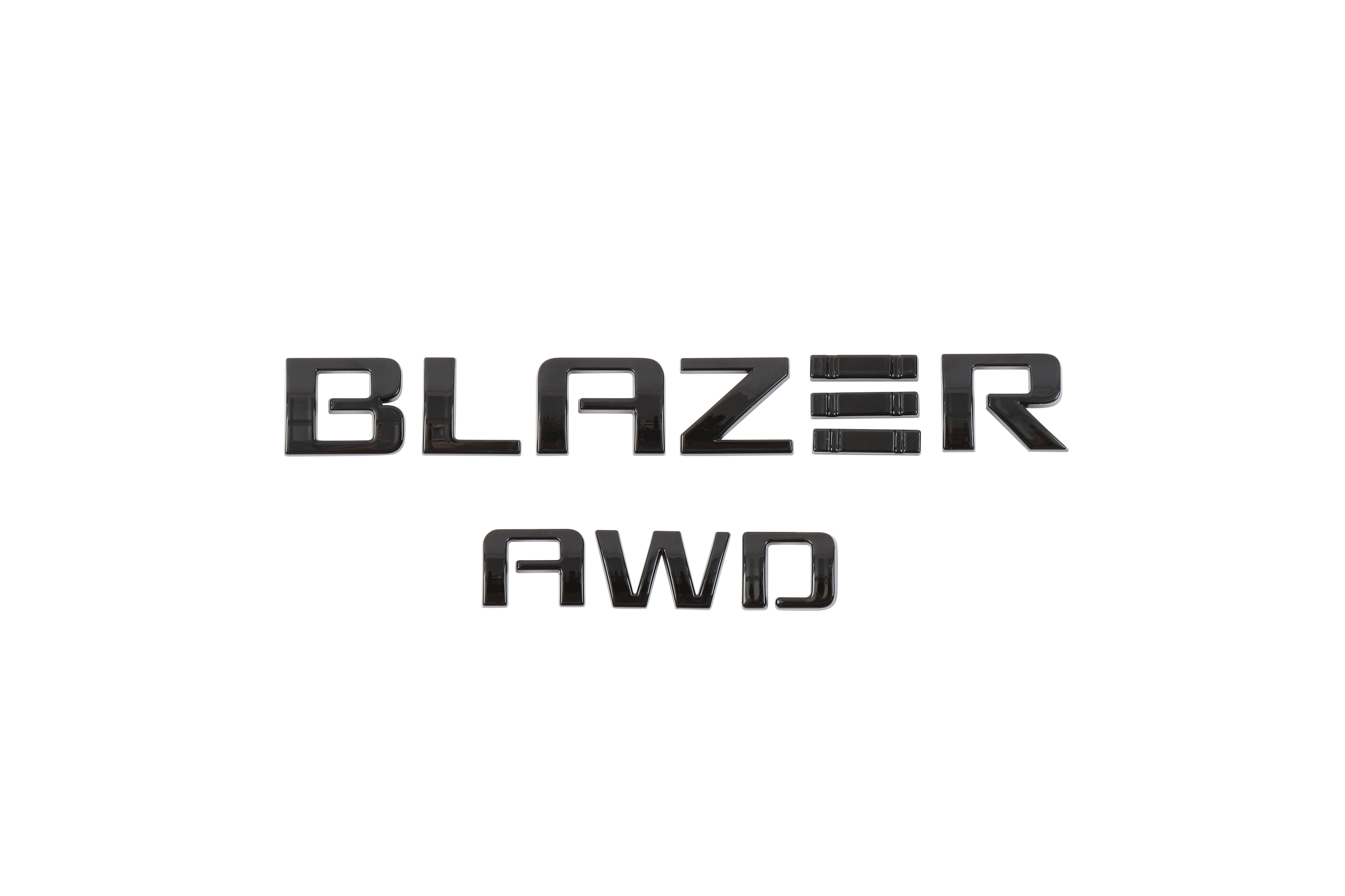 Blazer EV Emblems in Black
