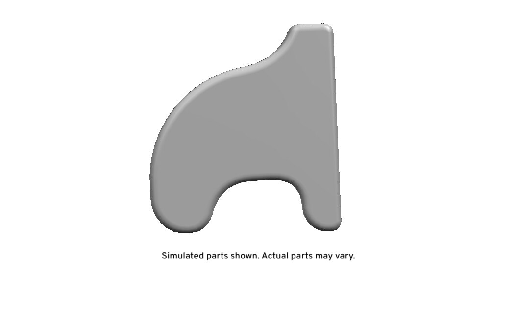 GM Genuine Parts Jet Black Rear Seat Back Armrest Finish Cover