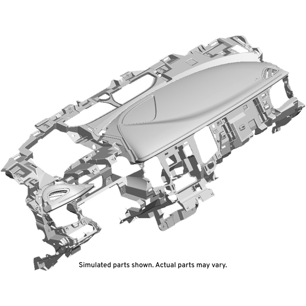 GM Genuine Parts Jet Black Instrument Panel Carrier