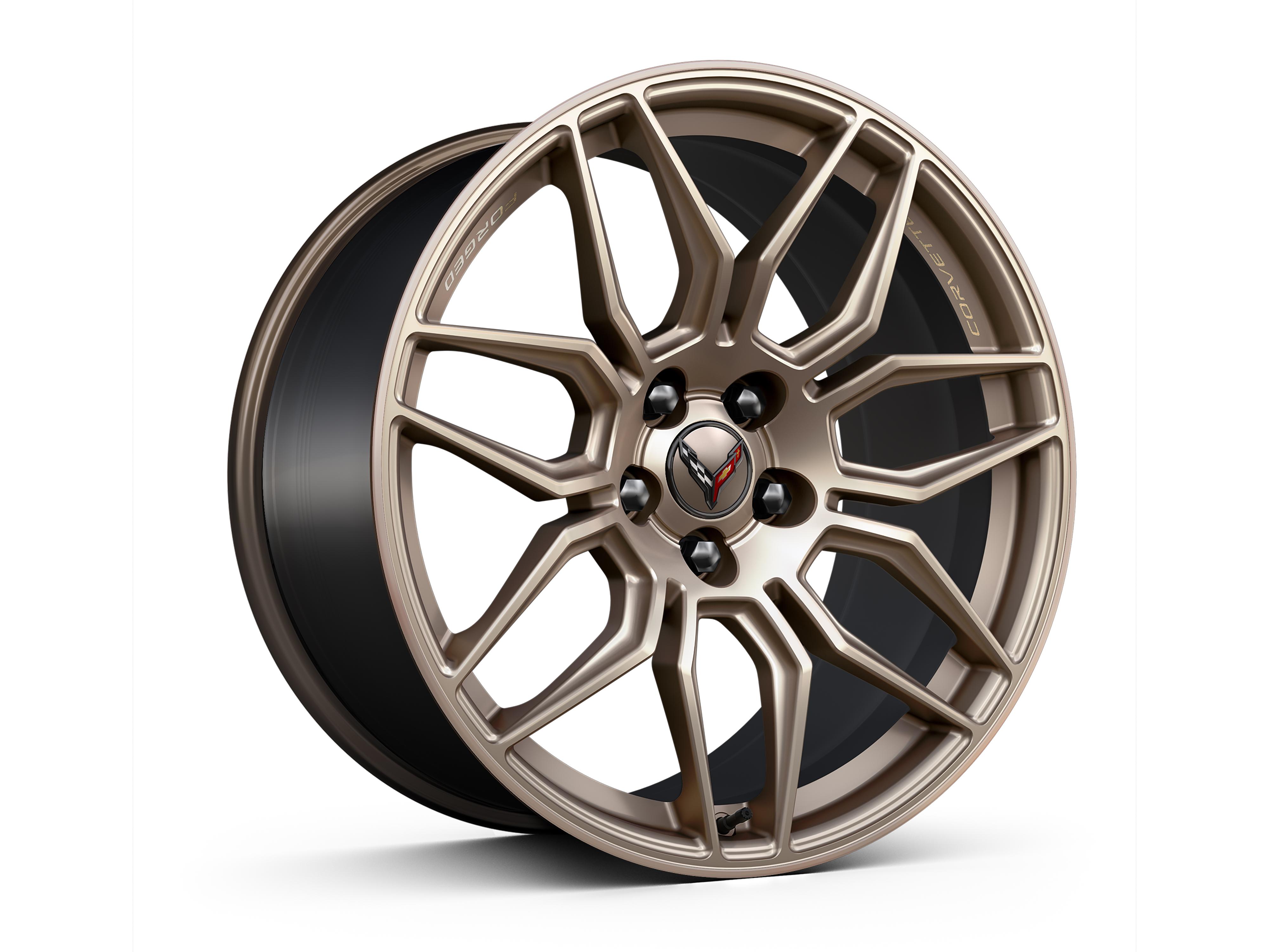 21x13-Inch Forged Aluminum Spider-Design Rear Wheel in Tech Bronze