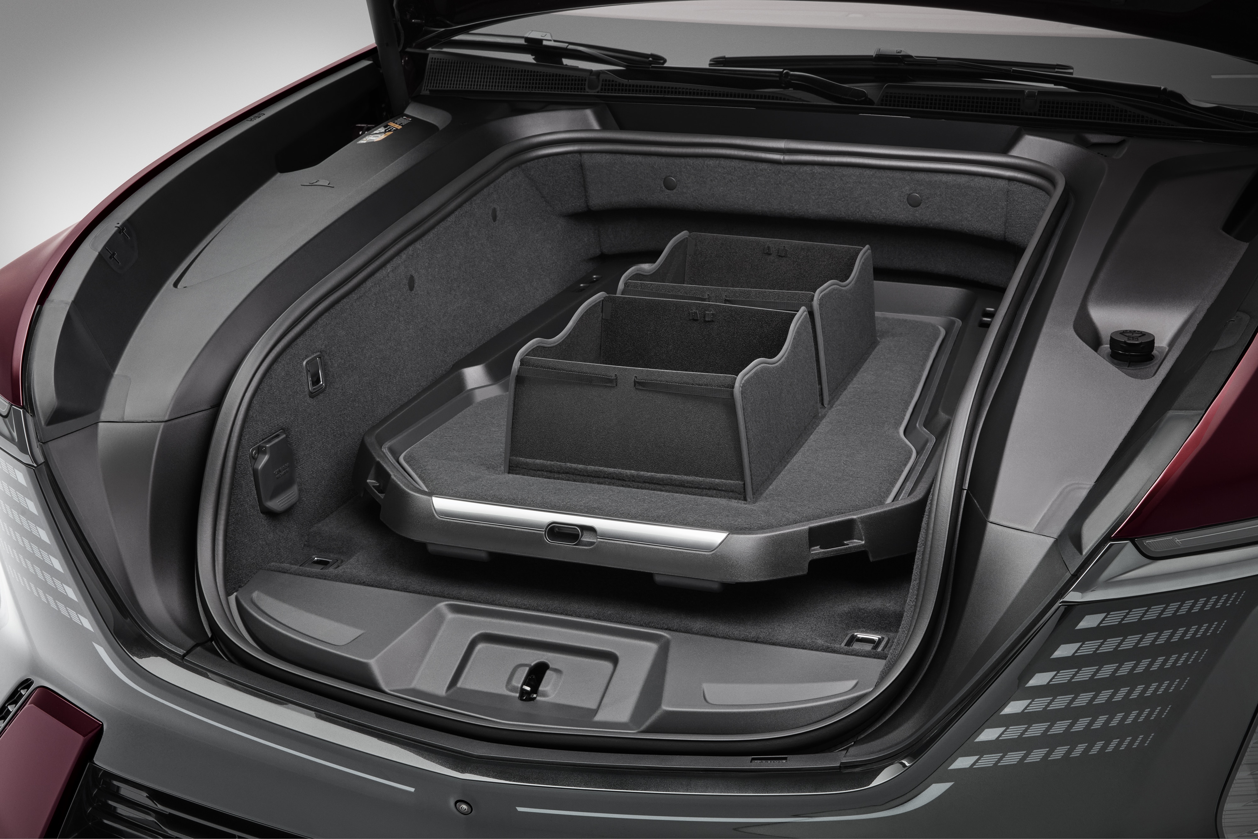 Carpeted Cargo Area Mat for eTrunk™ with Integrated Cargo Bin (for use with eTrunk™ Sliding Tray)