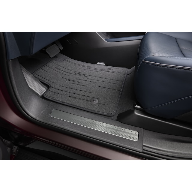 First-, Second and Third-Row Carpeted Floor Mat Inserts in Backen Black (for Models with Executive Seating)