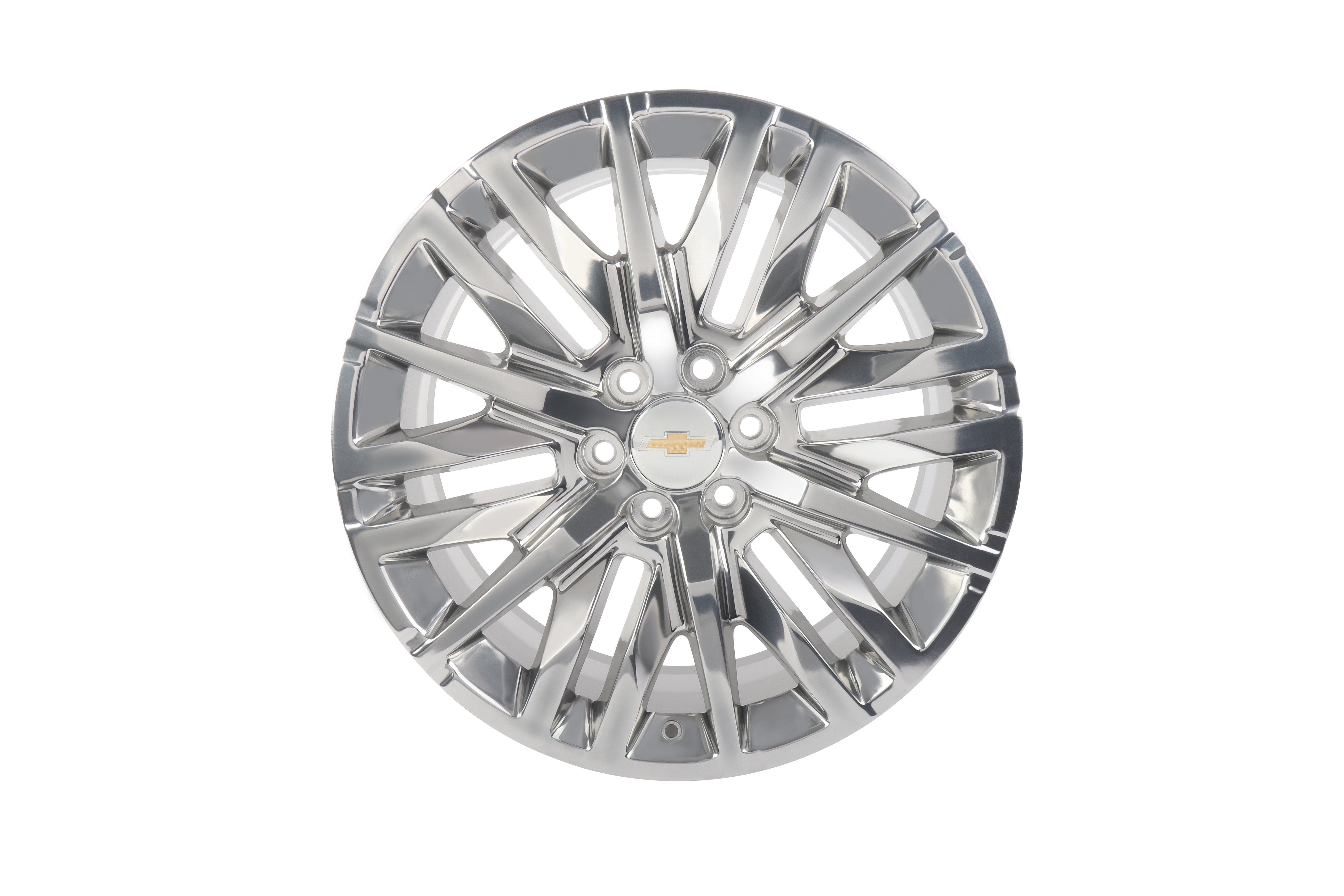 22x9-Inch Aluminum 6-Split-Spoke Wheel in Polished Finish