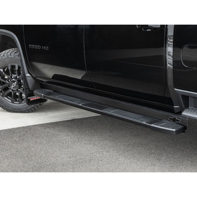 Assist Step Bar Fillers with Chevrolet Bowtie Logo in Black by Truck Hardware - Associated Accessories