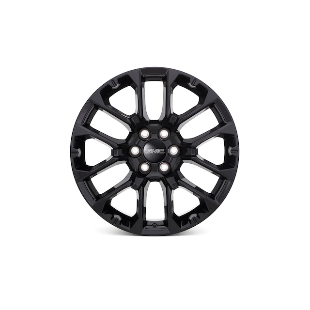 22x9-Inch Aluminum 6-Split-Spoke Wheel in Gloss Black