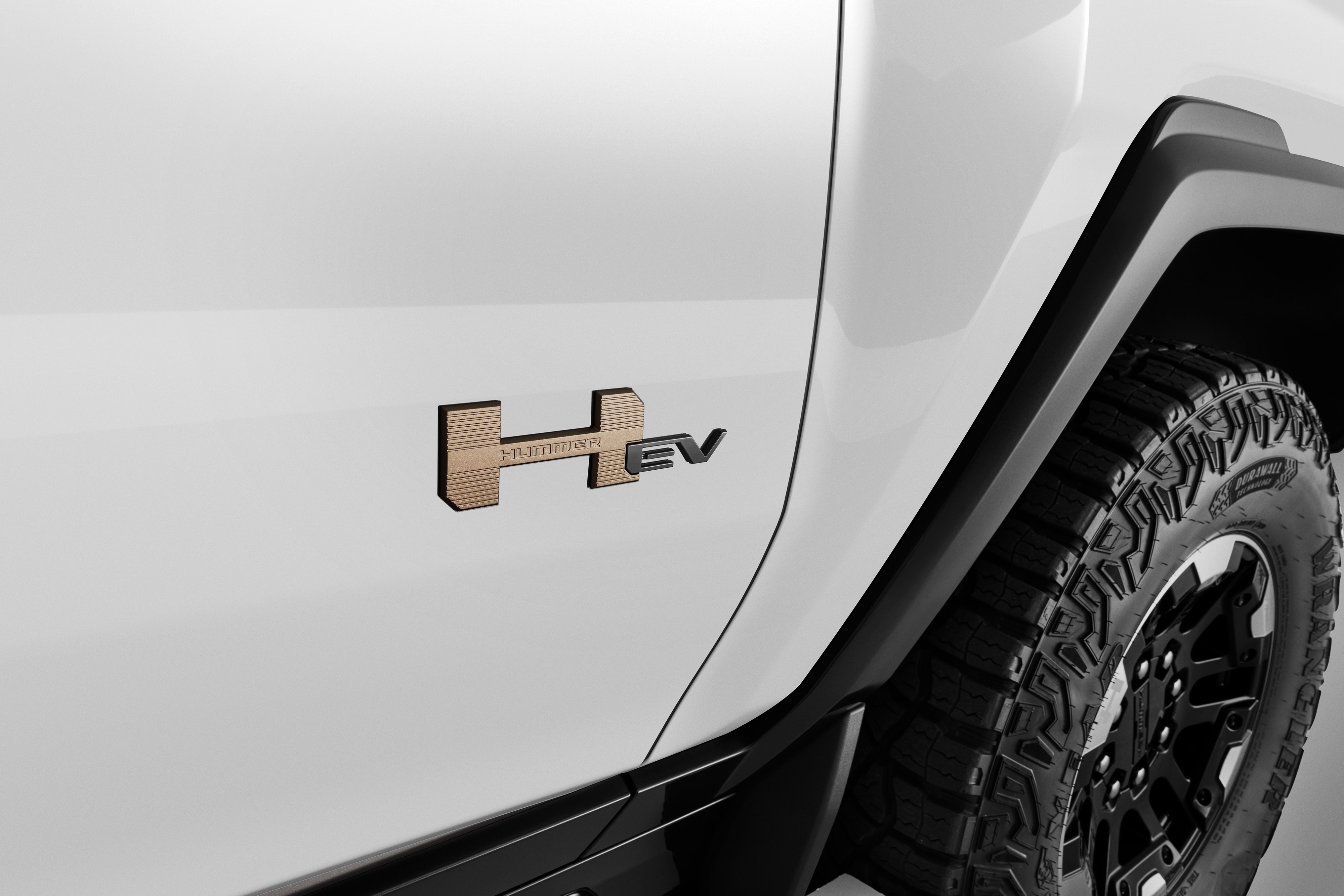 HUMMER EV Emblems in Tech Bronze