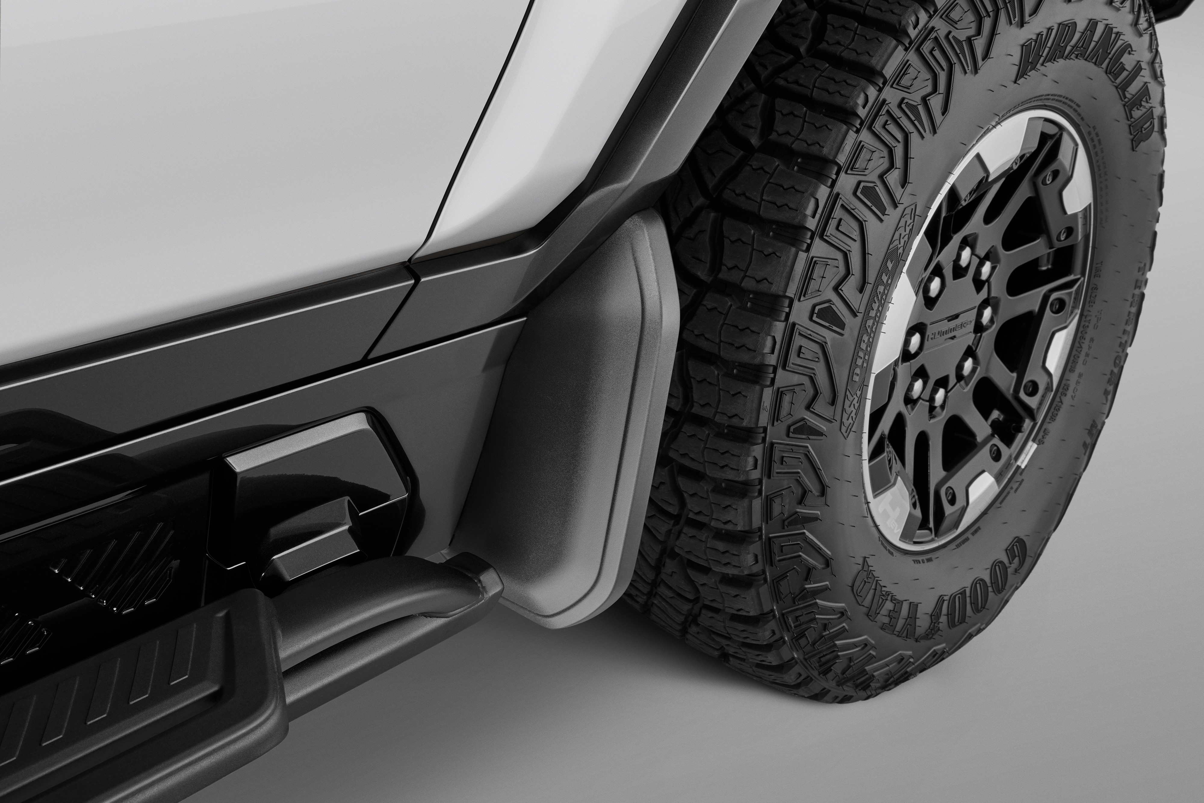 Front Splash Guards Molded in Black