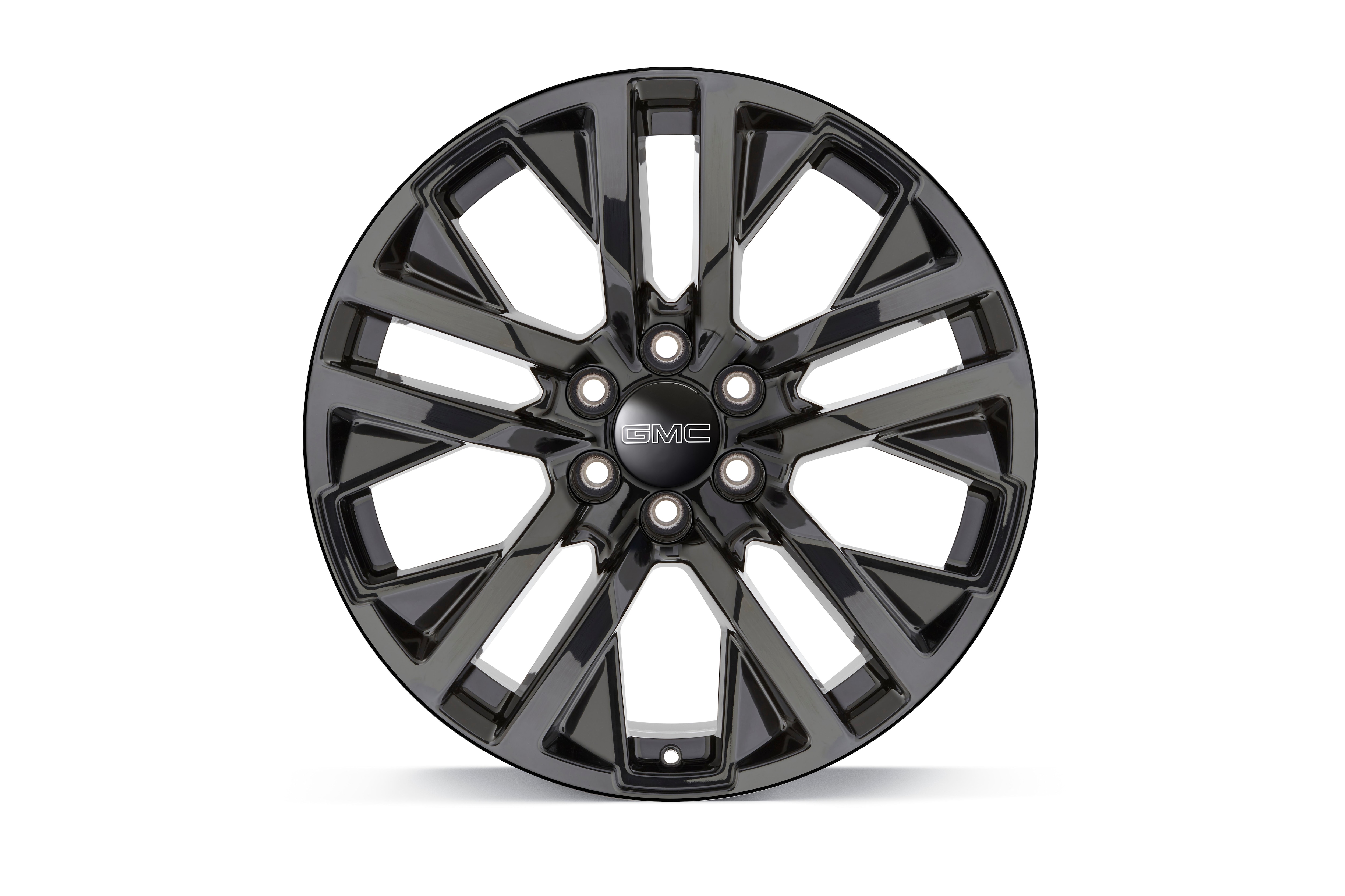 22x9-Inch Aluminum 5-Split-Spoke Wheel in High Gloss Black