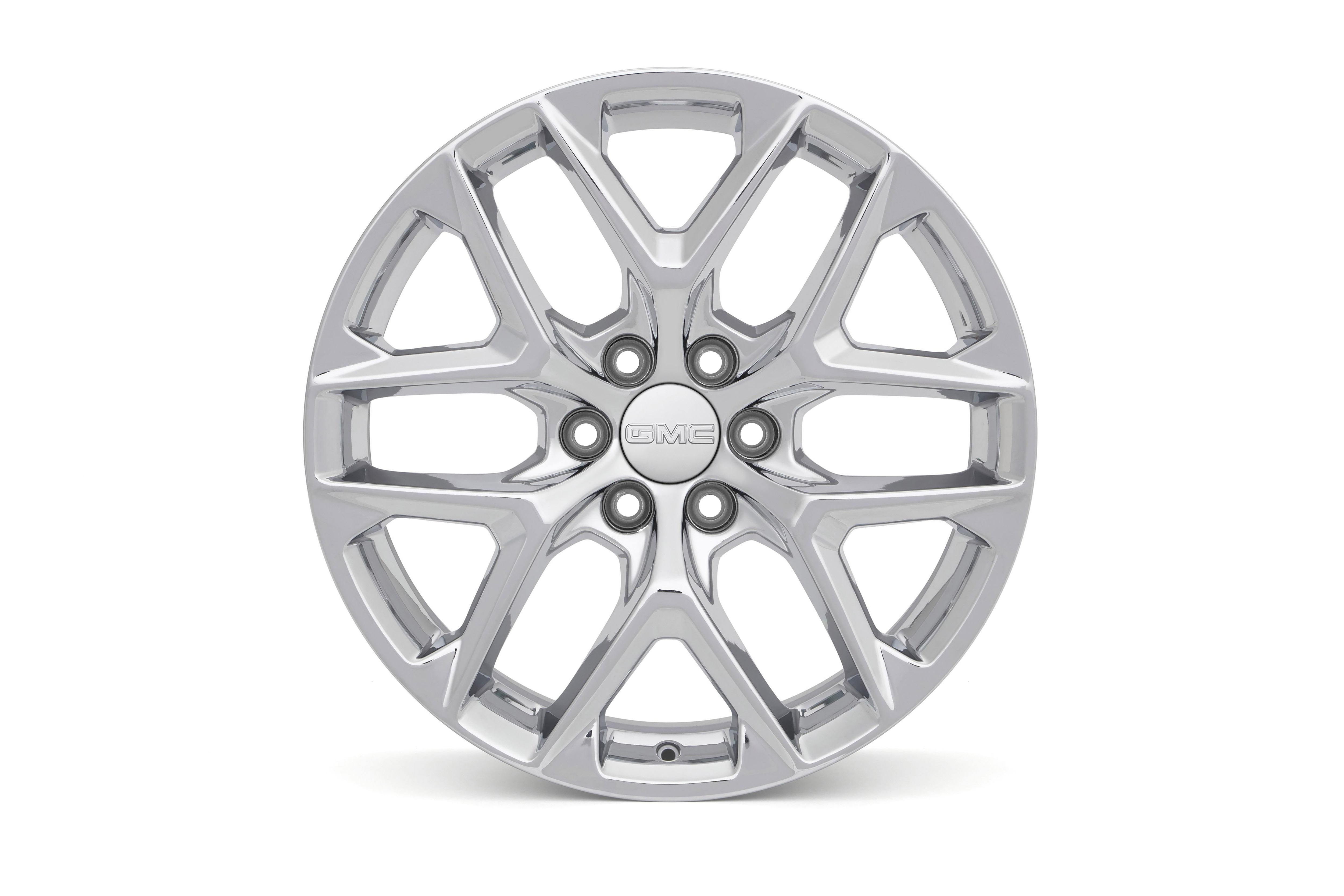 22x9-Inch Aluminum 6-Split-Spoke Wheel in Bright PVD