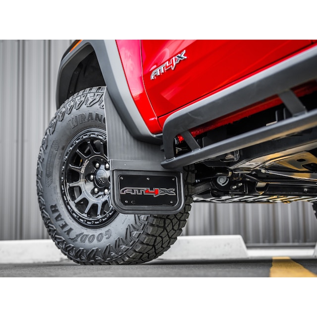 Front and Rear No-Drill Gatorback Mud Flap Kit with AT4X Logo by Truck Hardware - Associated Accessories