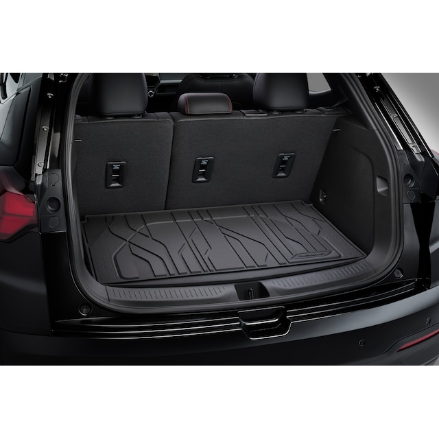 Premium All-Weather Cargo Area Mat in Jet Black with Chevrolet Script