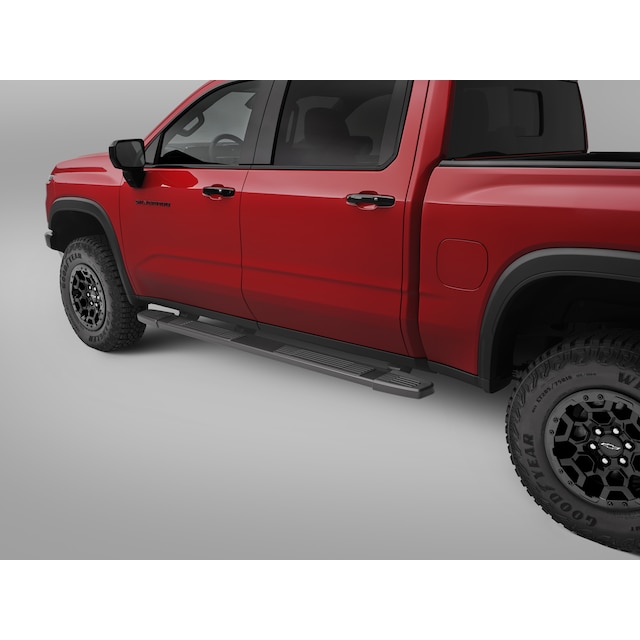 Silverado and Sierra Crew Cab 6-Inch Rectangular Running Boards in Black