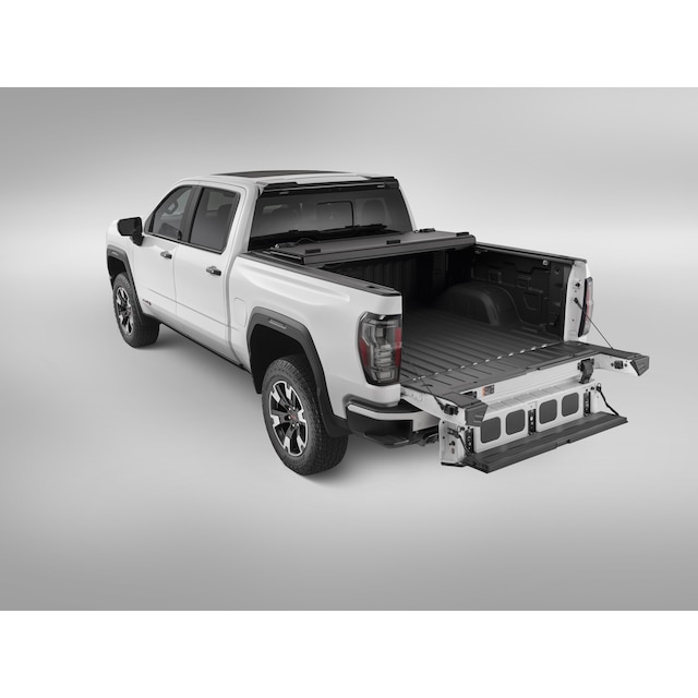 Long Bed Hard Folding Truck Bed Cover in Matte Black by Advantage®