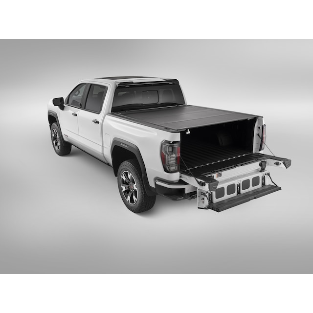 Standard Bed Hard Folding Truck Bed Cover in Matte Black by Advantage® - Associated Accessories