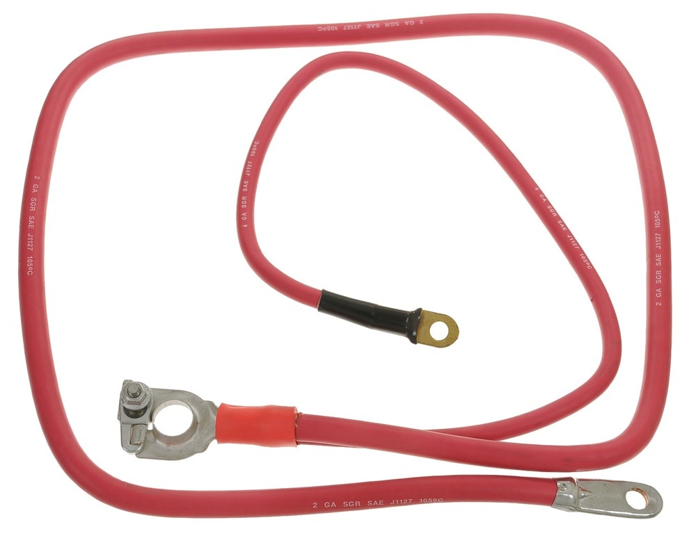 ACDelco Gold Red 2 Gauge Positive Lead Free Battery Cable with Auxiliary Leads