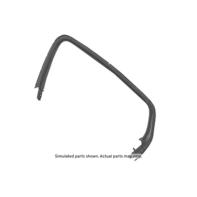 GM Genuine Parts Jet Black Rear Driver Side Door Window Garnish Molding