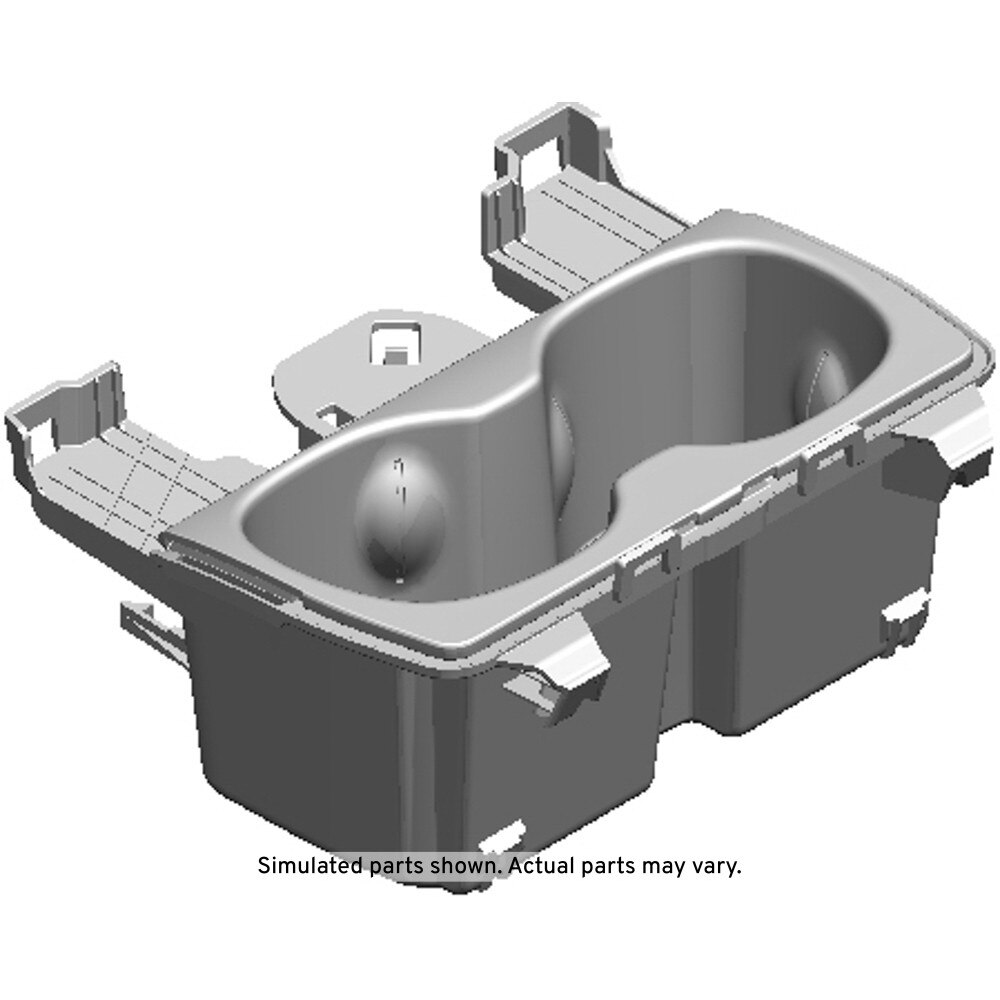 GM Genuine Parts Jet Black Front Floor Console Front Compartment