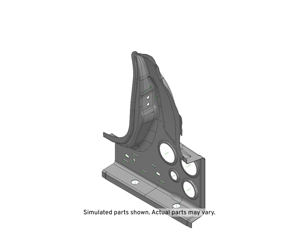 GM Genuine Parts Passenger Side Center Pillar Outer Panel Reinforcement