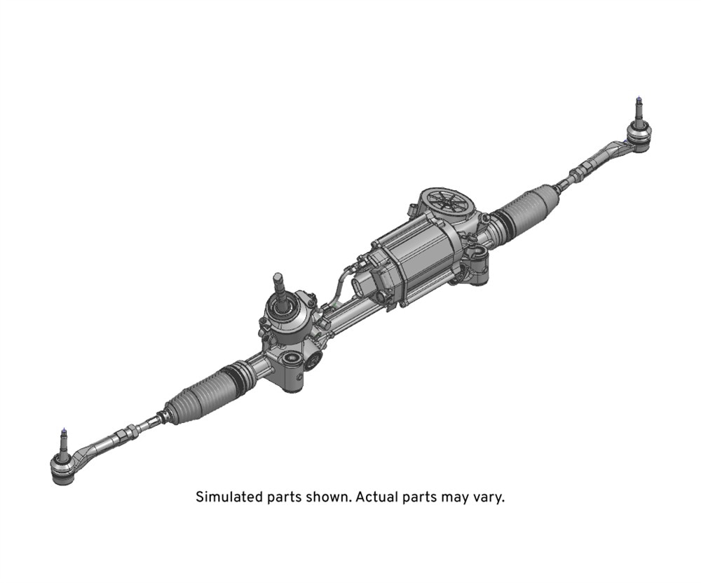 GM Genuine Parts Electric Drive Rack and Pinion Steering Gear Assembly with Tie Rods