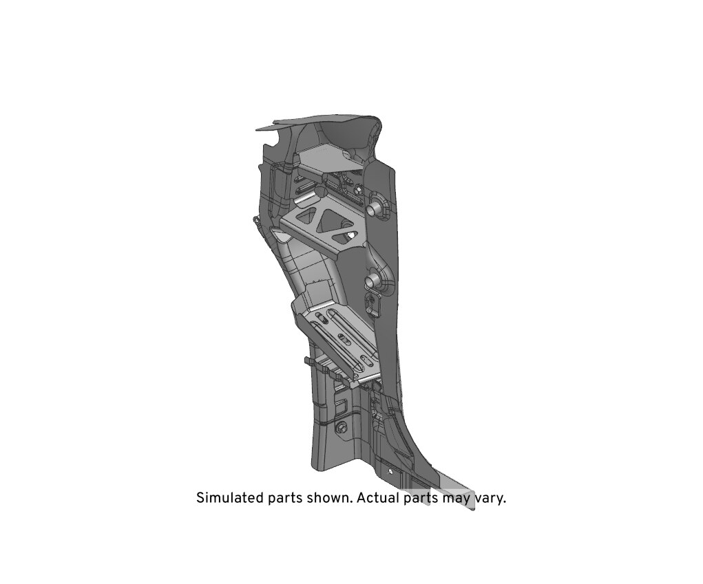 GM Genuine Parts Passenger Side Body Hinge Pillar Outer Panel Reinforcement