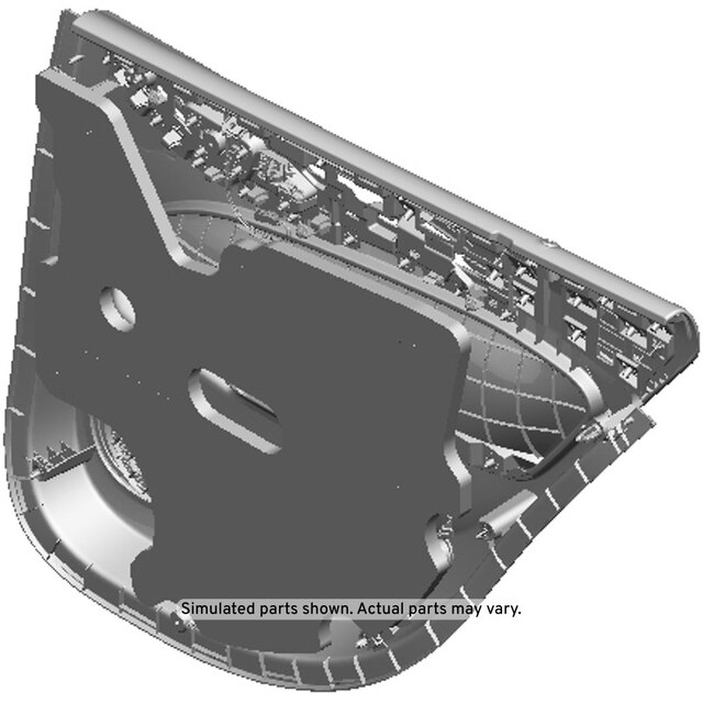 GM Genuine Parts Jet Black Rear Driver Side Door Trim