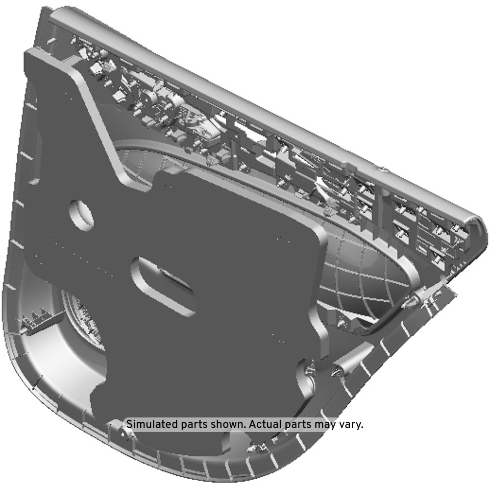 GM Genuine Parts Marvel Black Rear Driver Side Door Trim